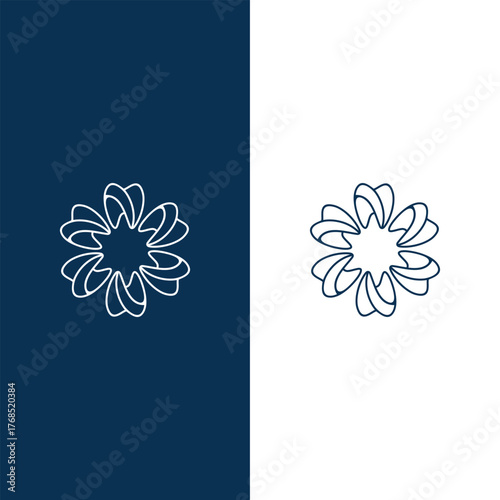 Luxury tooth and Flower logo