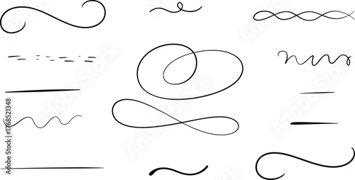 Minimalist abstract line art with bold strokes on white background design