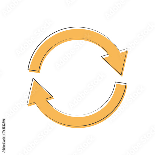 Free Download Two circular arrows icon representing refresh - GFXLoad