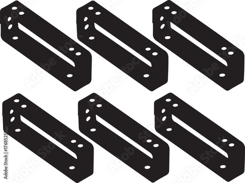 Black metal corner brackets with holes metal brackets corner braces