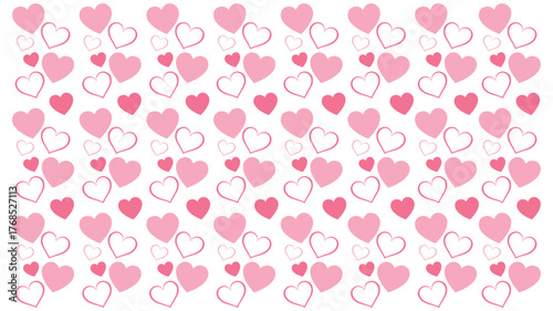 Pink and white heart pattern background for Valentine's Day or love themes hearts related to pink hearts, white hearts, heart pattern, love background, Valentine theme, romantic pattern, cute hearts, 