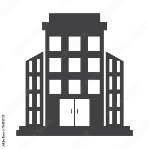 office building icon vector illustration
