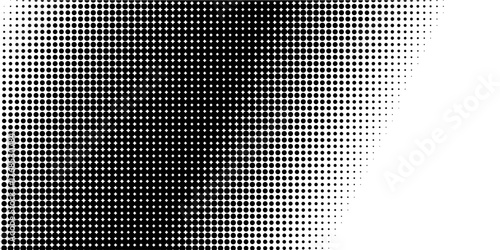 Set of halftone dots gradient pattern texture isolated on white background. Straight dotted spots using halftone circle dot raster texture. Vector blot half tone collection.