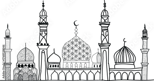 Creative illustration of celebratory drinks and laboratory equipment with balloons for parties and science events