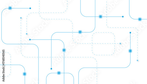 Abstract futuristic technology background. Technology background with crossed lines and dots.