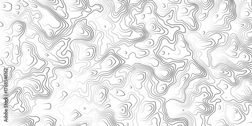 Organic contour map texture with layered flowing lines, creating a minimalist and scientific abstract aesthetic.