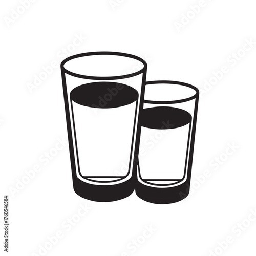 "Two glasses of Sharbat (Ramadan drink)"