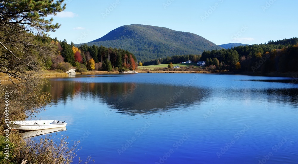 Obraz premium lake and mountains