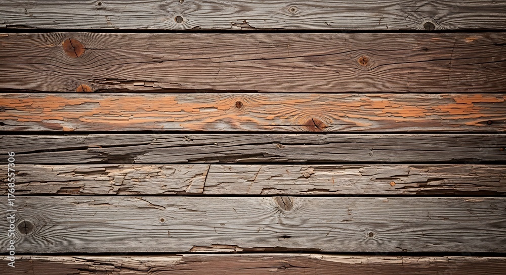Fototapeta premium Rustic Weathered Wooden Planks.