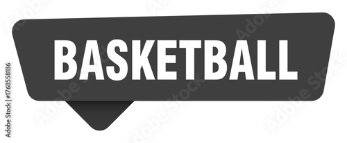 basketball black sign isolated on transpatent background. basketball sticker
