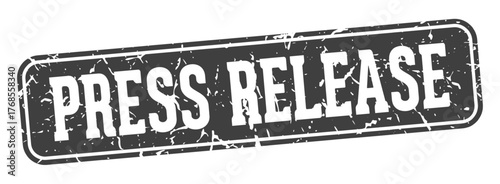 press release rectangular sign. press release stamp