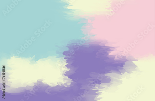 Watercolor brush background, splash paint color pattern, graphic template vector illustration .