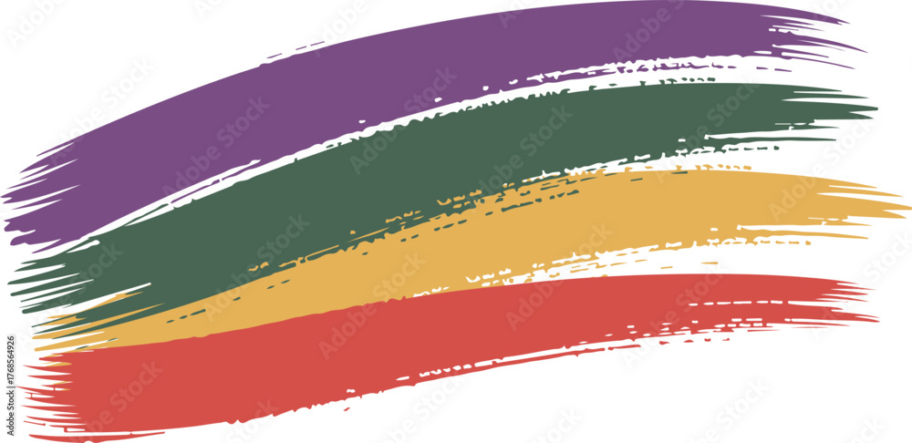 Obraz premium Abstract colorful brush stroke paint texture background vector