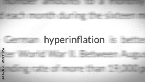 Hyperinflation Money Decrease headlines in the international newspapers report worldwide.