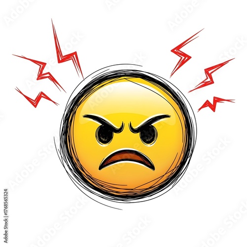 Emoji 3D In Angry Emotion