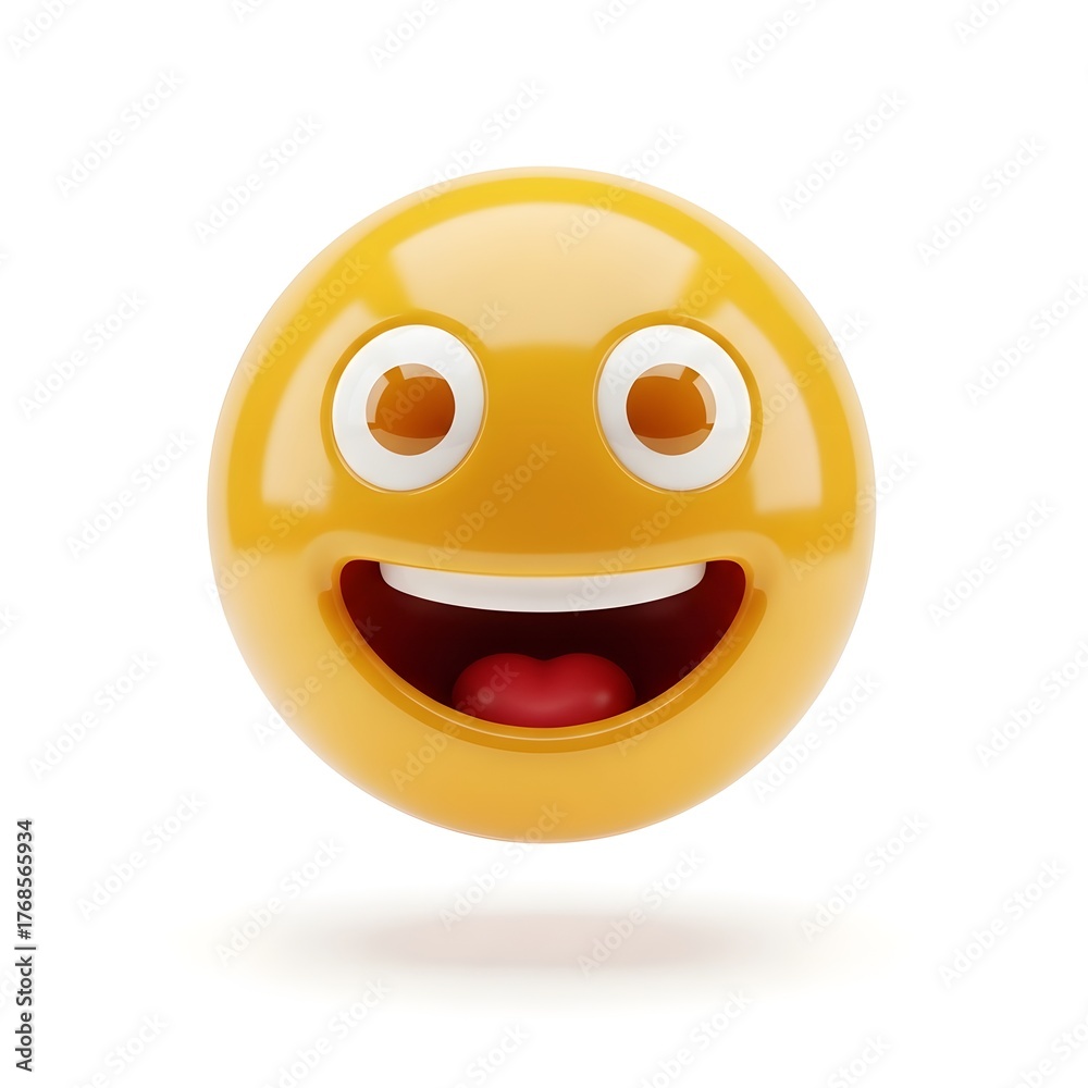 Fototapeta premium Emoji 3D In Happy Emotion