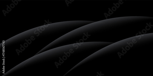 simple blur curve wave background, black main colour