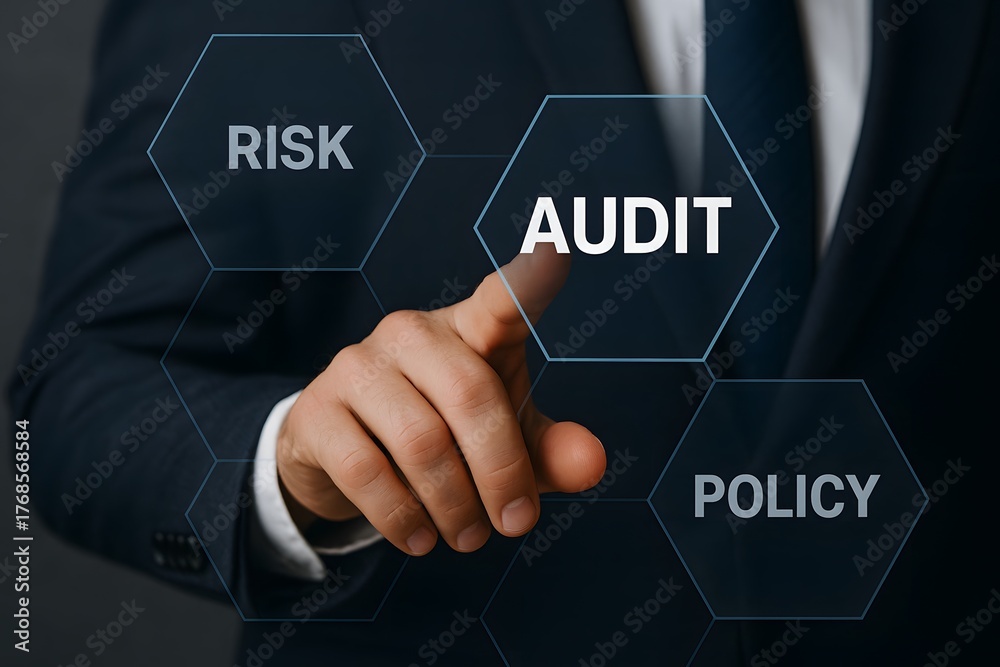 Obraz premium Audit and Risk Assessment Concept in Business.