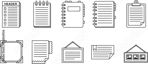 Hand Drawn Speech Bubbles and Quote Boxes Doodle Collection White Background Keywords: speech
