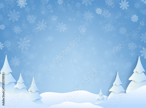 Xmas Background And White Podium