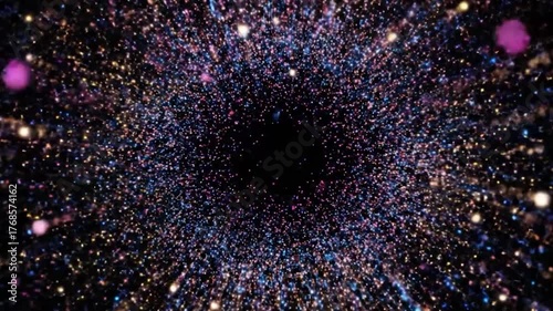 Creative Particles on Black Screen | Abstract Motion Background & Video Overlay