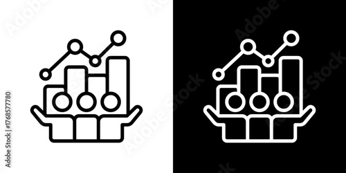 Performance Icon Set. Clean Line Design With Light And Dark Versions For Versatile Use. 