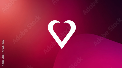 An abstract, romantic Valentine's Day theme with soft colors, delicate hearts, and smooth textures. A minimalist concept of love and care on this special day. Perfect for weddings and birthdays.