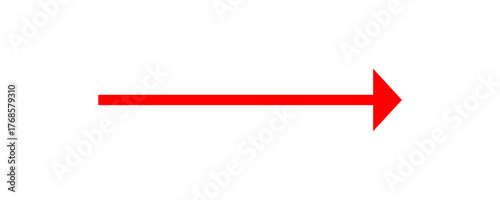 red arrow isolated on white