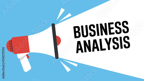 Megaphone Announcing Business Analysis Concepts and Strategies with Strong Emphasis on Data Driven Decision Making and Competitive Advantage