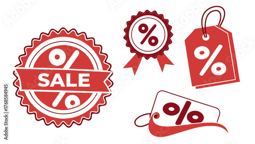 Boost your business with these eye-catching sale and discount icons perfect for promotions, marketing, and attracting customers with appealing offers