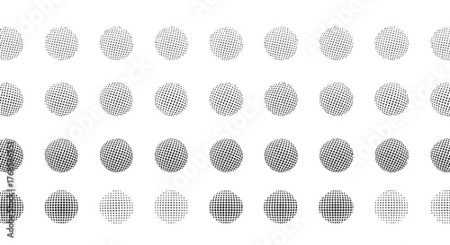 Abstract Gradient Dots Pattern Background, Repeating Circles Texture, Minimalist Design