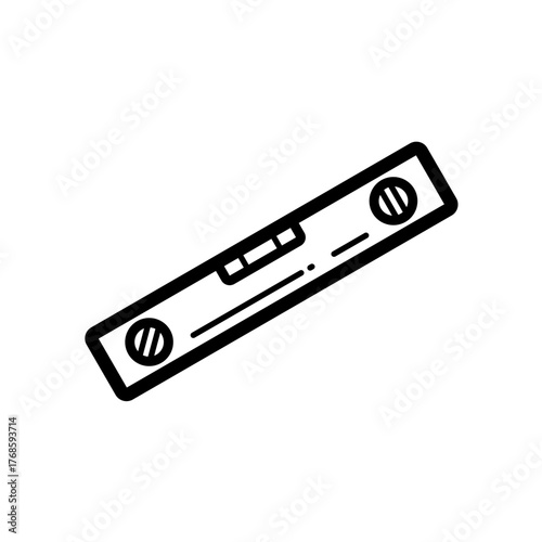 spirit level - simple vector icon