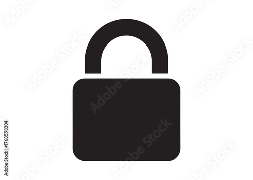 Lock icon, Lock Black vector