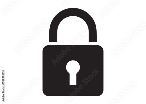Lock icon, Lock Black vector