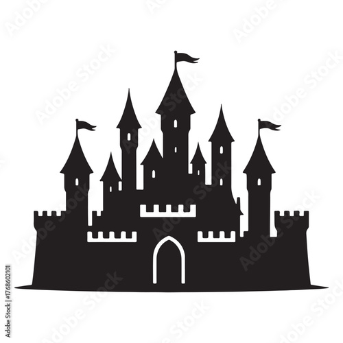 castle on a white background
