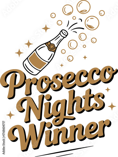 Prosecco Nights Winner Bubbly Celebration Design