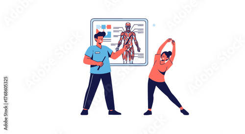 Anatomy Lesson: A Physiotherapist Explains Human Body During Exercise and Education