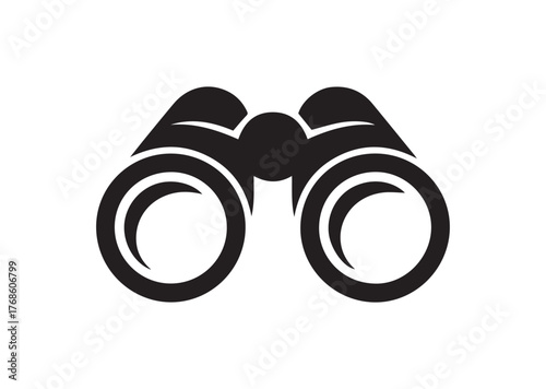 Binoculars icon, Binoculars Black vector