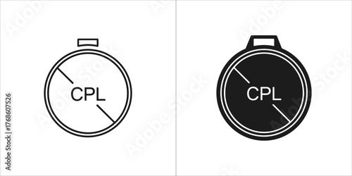 Two audio jack cables, one outlined and one solid black