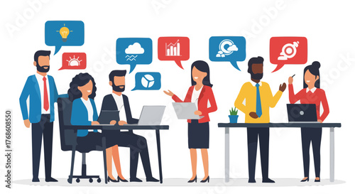 Business Team Collaboration: Conceptual Communication and Idea Sharing in a Professional Environment