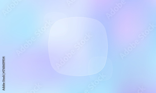 Soft and  gradient background with a transparent glass circle. Minimal abstract design in blue, purple, and pink hues perfect for modern UI, website banners, or futuristic presentation templates.