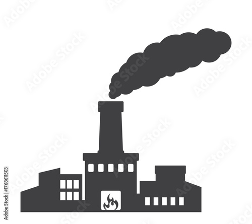 waste incineration plant icon