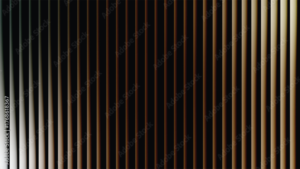 Obraz premium Striking Abstract Vertical Line Design Creates a Stark Contrast Gradient from White to Black and Dark Brown Modern Visual Art Background