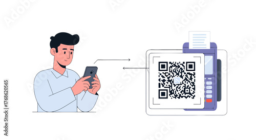Digital Payment Method: Scanning QR Code via Smartphone Facilitates Seamless Transactions