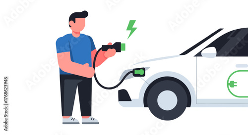 Electric Vehicle Charging Station Usage: A Modern Sustainable Transportation Concept