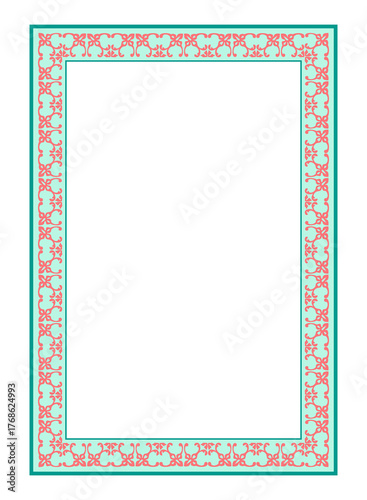 Vintage frame in a simple style. Decorative elegant frame in retro style. EPS10 Vector illustration