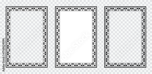 Vintage frame in a simple style. Decorative elegant frame in retro style. EPS10 Vector illustration