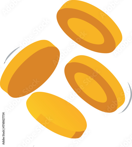 Gold coins falling money wealth finance currency jackpot fortune cash payment investment savings e commerce business trading banking lottery gambling success treasure reward prize earnings income