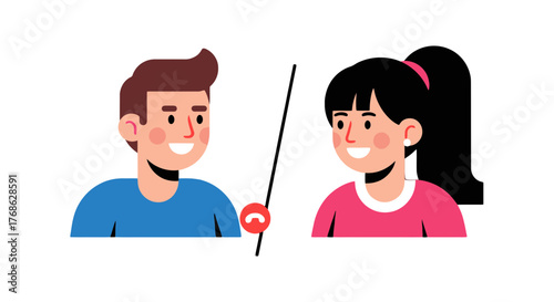 Friendly Video Call Conversation Depicting Connection And Communication Visually