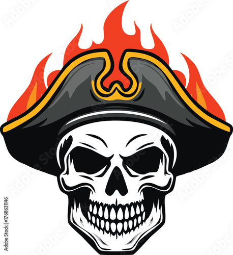 Halloween Skeleton Wizard in Cloak and Star Hat – Gothic Fantasy Character Silhouette